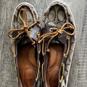 Brown Coach loafers size 7.5